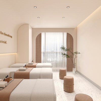 Cream Style spa care room