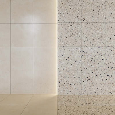 terrazzo wall tile and floor tile