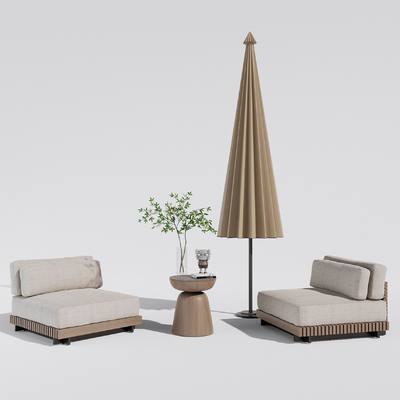 Minotti outdoor sofa single sofa