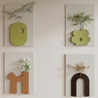 Silent Wall Decorations Creative Flower Ornaments