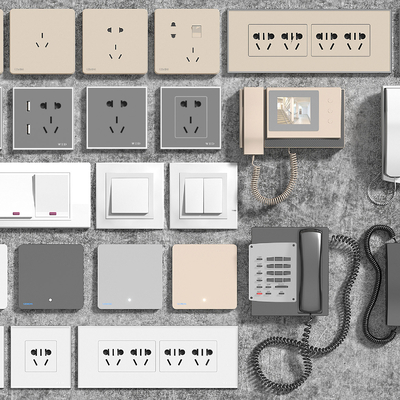 Switch socket panel telephone access control