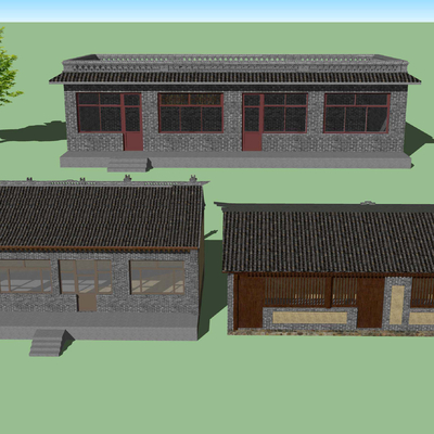 Chinese-style self-built house appearance