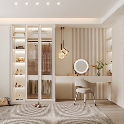 Simple European Cloakroom Integrated Wardrobe