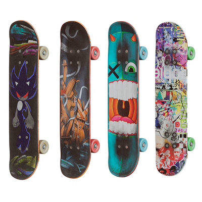 Creative hand-painted skateboard