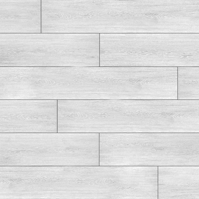 White sewn wood floor