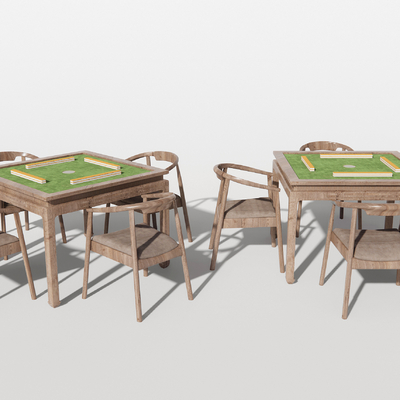 Chinese Mahjong Tables and Chairs