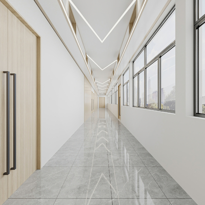 Modern Office Corridor