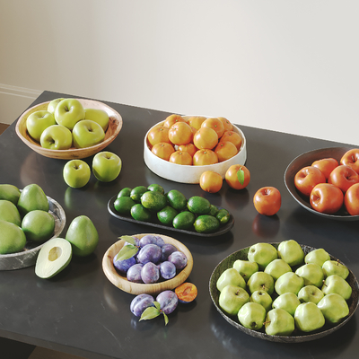 Modern Fruit Plate Orange