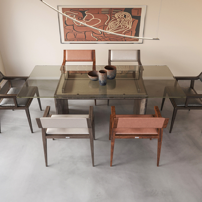 Poliform Dining Table and Chair