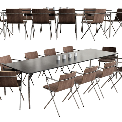 Long bar meeting table and chair meeting table