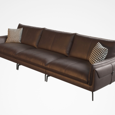 Poliform leather sofa