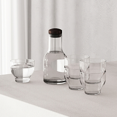 Tableware glass cup water bottle