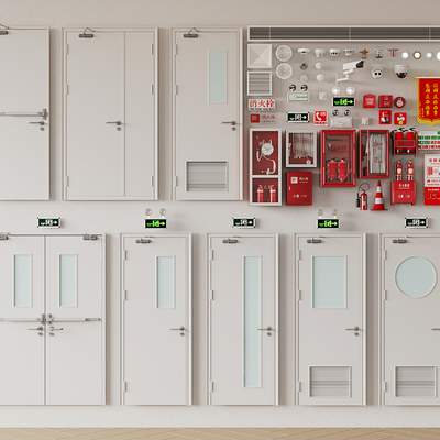 Modern fire door fire fighting equipment