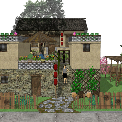 Chinese-style rural dwellings