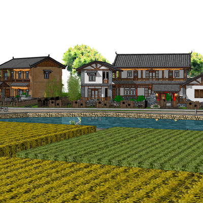 Chinese-style rural dwellings