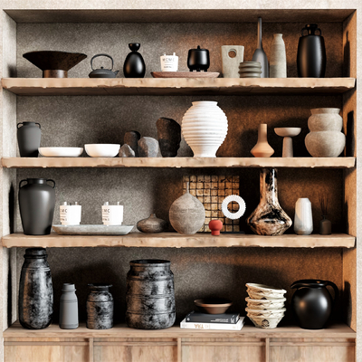 Pottery Jar, Bottle and Utensil