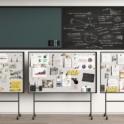 Office whiteboard stand whiteboard mobile blackboard