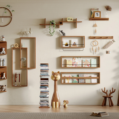 Nordic Storage Shelf Wall-Mounted Bookshelf