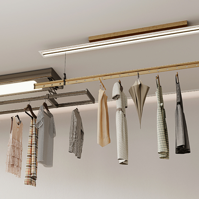 Electric drying rack hanger