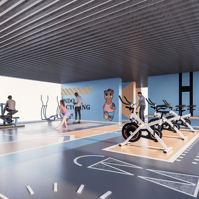 Gym Overhead Floor