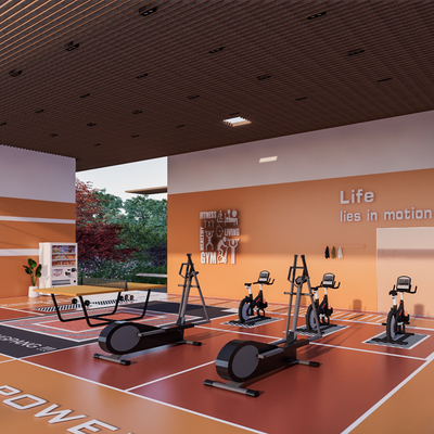 Gym sports overhead floor