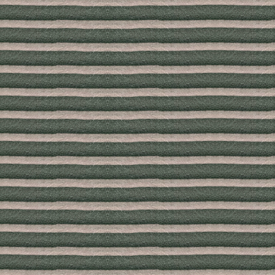 Green and white striped fabric