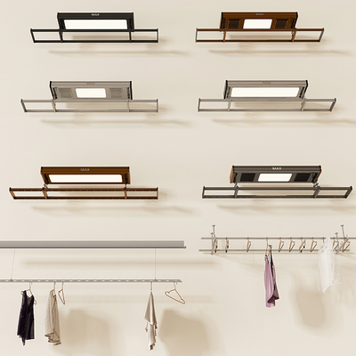 Electric drying rack clothes rail