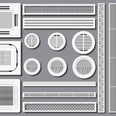 Air conditioning outlet exhaust exhaust fan