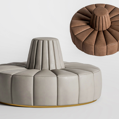 modern round public sofa