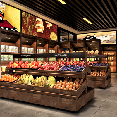 Modern fruit supermarket