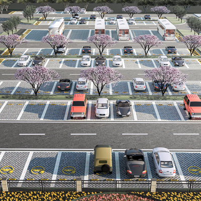 Ecological parking lot