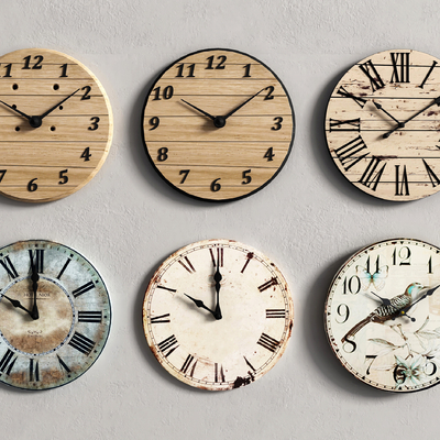 Industrial wind clock clock wall clock