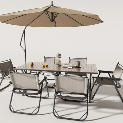 Outdoor tables and chairs