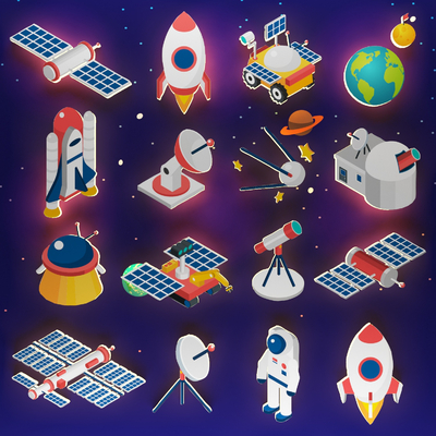 Cartoon Astronaut Wall Sticker Pendant