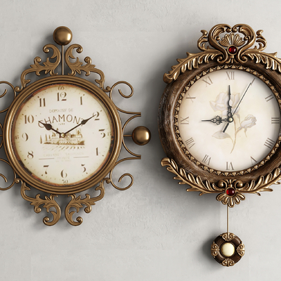 European-style clock wall clock