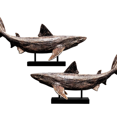 Modern Fossil Fish Sculpture Ornaments