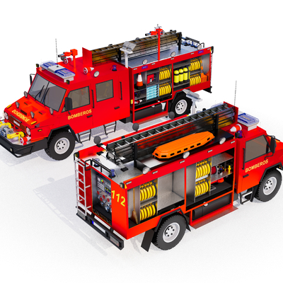 Modern fire engineering vehicle