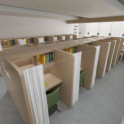 Modern Library Shared Study Room