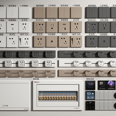 Switch socket distribution box