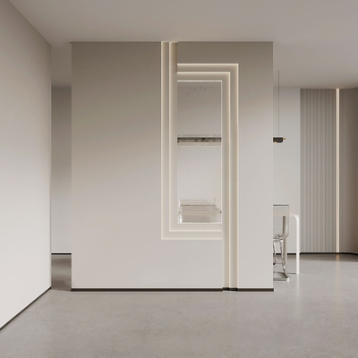 Entrance wall partition