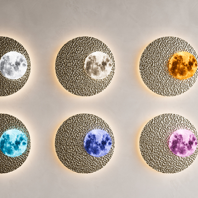 Moon lamp wall lamp