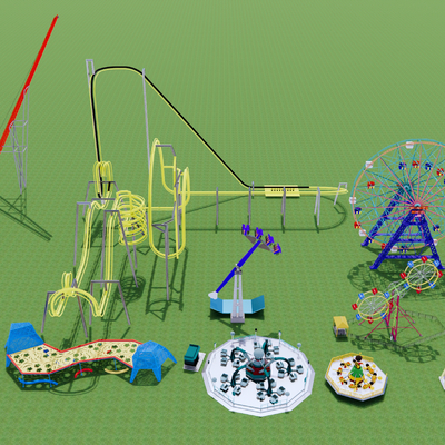 Entertainment Equipment Ferris wheel roller coaster