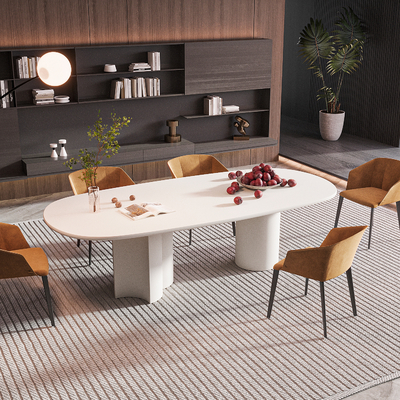 Poliform Oval Dining Table and Chair