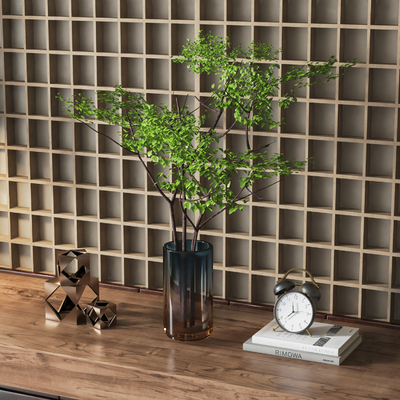 Modern Green Plant Vase Ornaments