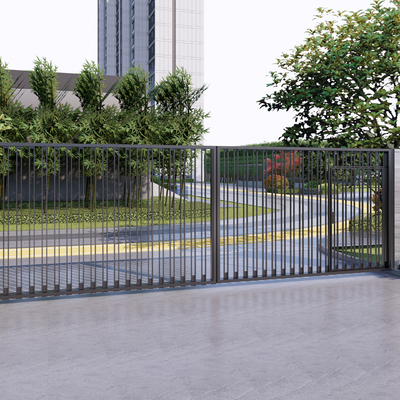 Entrance of modern residential quarters