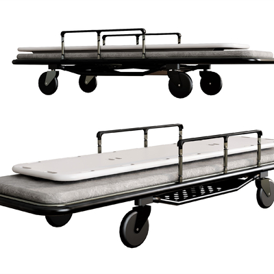 Single bed emergency bed push bed