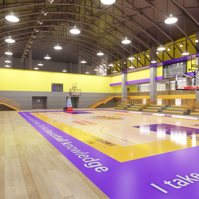 modern basketball hall