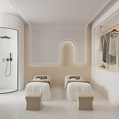 Cream Style spa care room