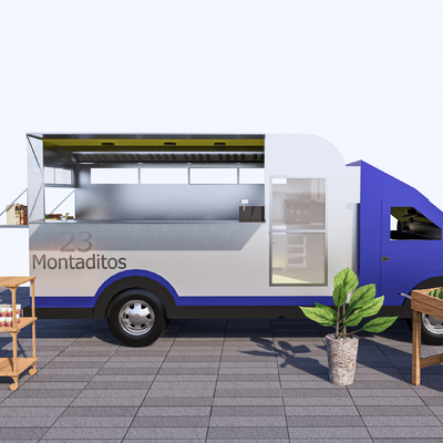 Food Truck Retail Truck Fruit and Vegetable Cart