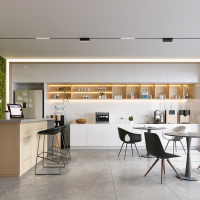 Modern pantry lounge area